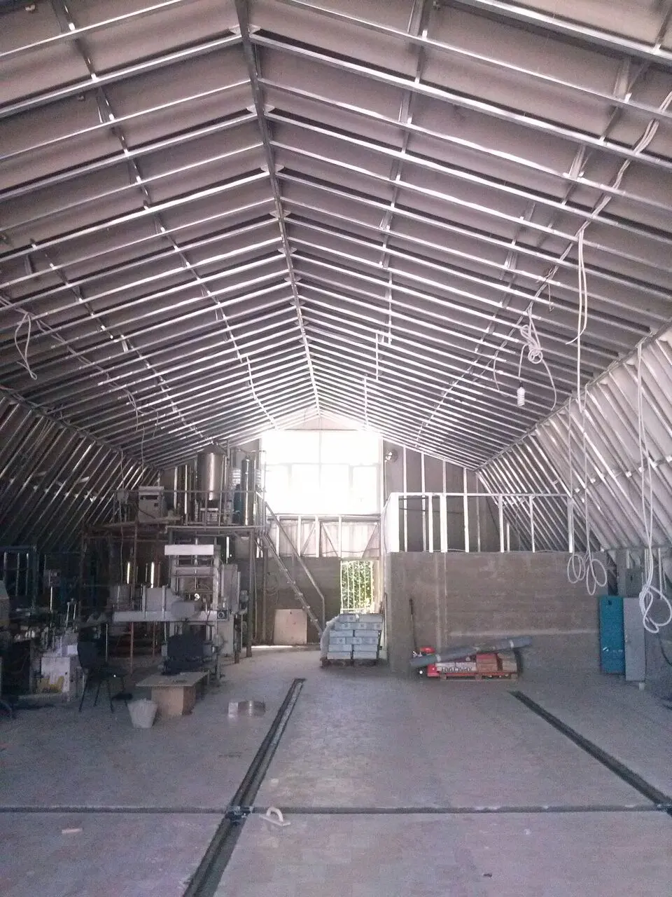 После напыления ППУ