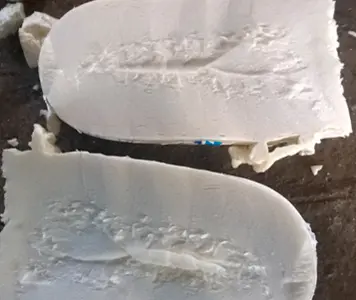 Пена, полученная от ручного смешения в бутылке