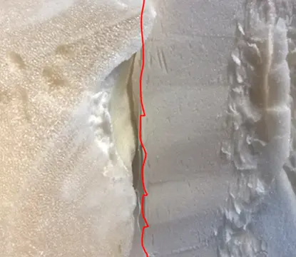 Сравнение пены из заливочной головки