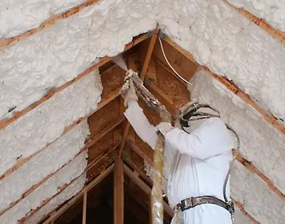 процесс напыления ППУ